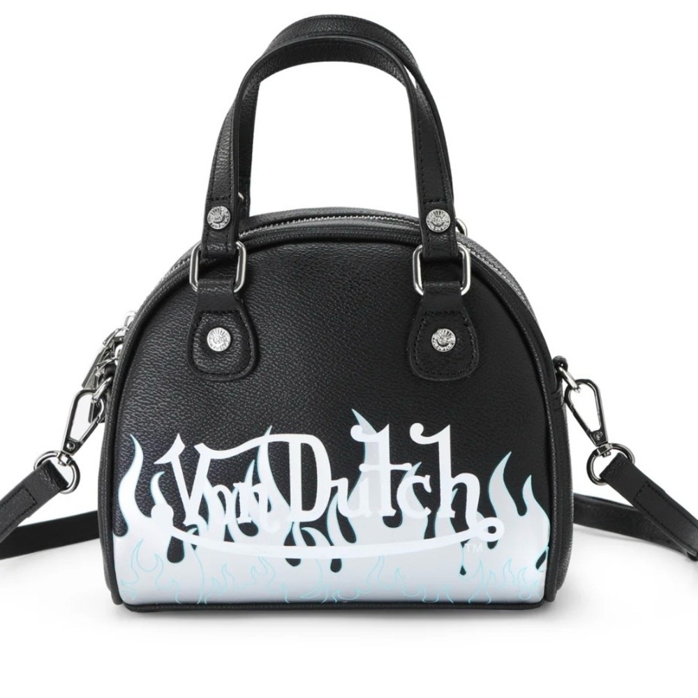 Von Dutch Black and White Mini Bag